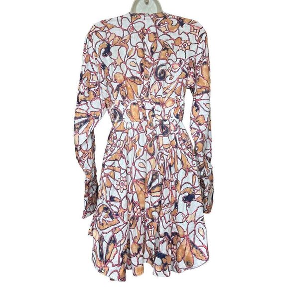 A.L.C. Salina Floral Linen Mini Dress NWT Size 4 - Picture 6 of 10